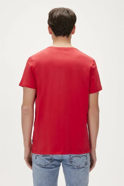 BAD BEAR TEE ERKEK T-SHIRT KIRMIZI 19.01.07.002 - Resim 3