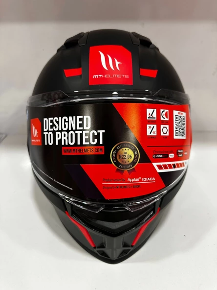 KASK MT STINGER A1 MAT SİYAH - Resim 4