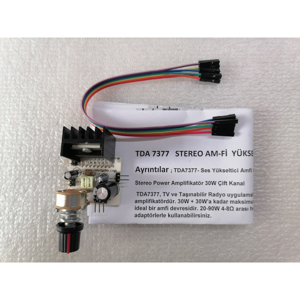 TDA7377 stereo amfi devresi - 2