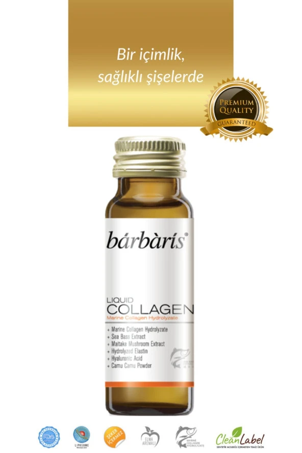 BARBARİS Liquid Collagen Takviye Edici Gıda 10x50 Ml