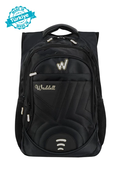 Waddell 1900 Denye Siyah Sırt Çantası 3052-G - 2