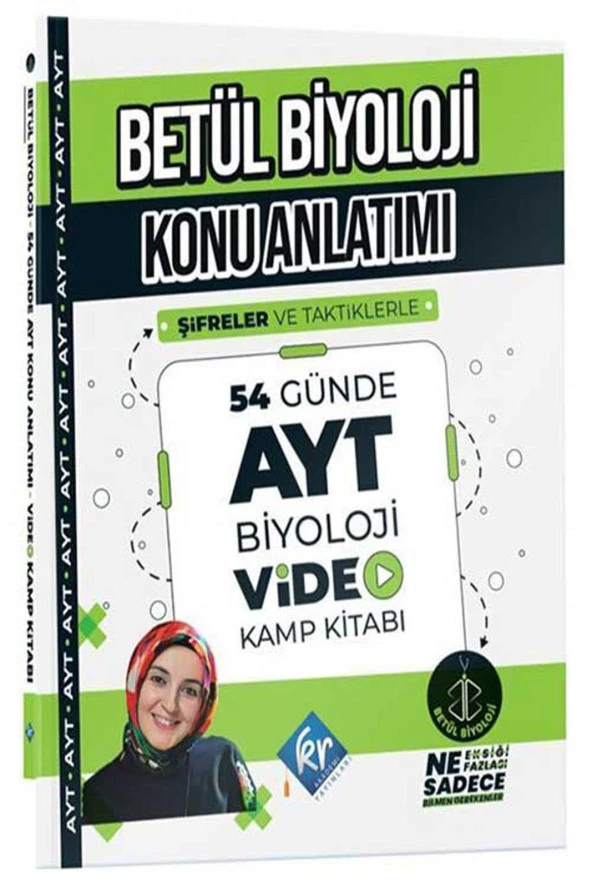 Kr Akademi Betül Biyoloji Konu Anlatımı 54 Günde AYT Biyoloji Video Kamp Kitabı