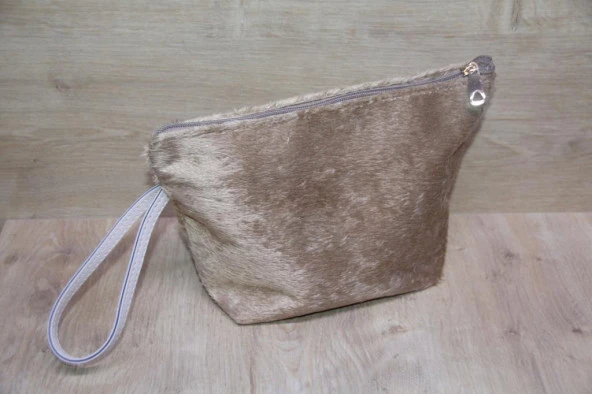 Pelüş Makyaj Çantası Büyük Boy , Kozmetik Çantası, Makyaj Organizer, Makeup Bag - 2