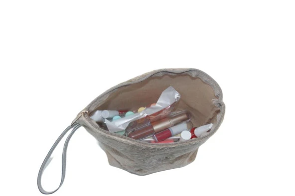 Pelüş Makyaj Çantası Büyük Boy , Kozmetik Çantası, Makyaj Organizer, Makeup Bag - 5