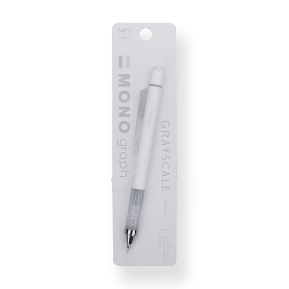 Tombow Mono Graph Grayscale Color 0.5mm Mekanik Kurşun Kalem - White / 146B - Resim 4