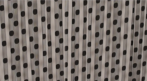 PUANLI MODEL ANTRASİT RENK İP PERDE HAZIR İP PERDE 300*270 - Resim 2