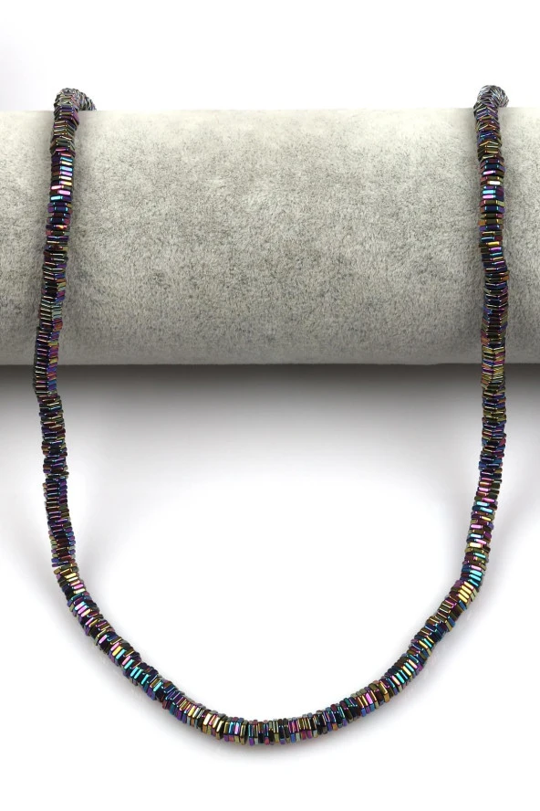 Renkli Hematit Dizi 1 x 4 mm Civata Kesim - Resim 2