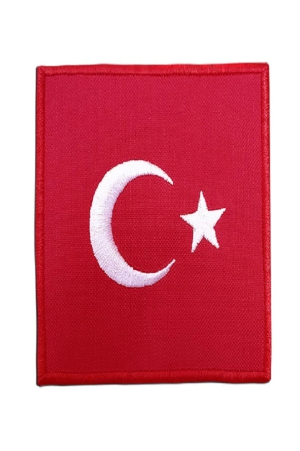 Nakış Türk Bayrak Nakış Işleme Arma Patch Peç