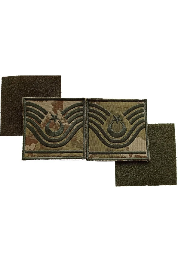 Astsubay Başçavuş Rütbesi Kamuflaj Yeni Tip Tsk Cırtlı Rütbe - 2