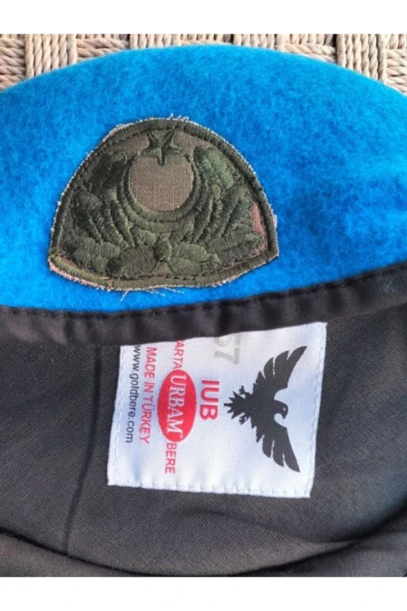 Kara Kuvvetleri Subay Kokartlı Urbam Mavi Yan Kase Bere - 2