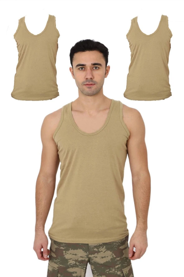 3'lü Askeri Atlet Orijinal Kolsuz Asker Atleti - Asker Malzemeleri