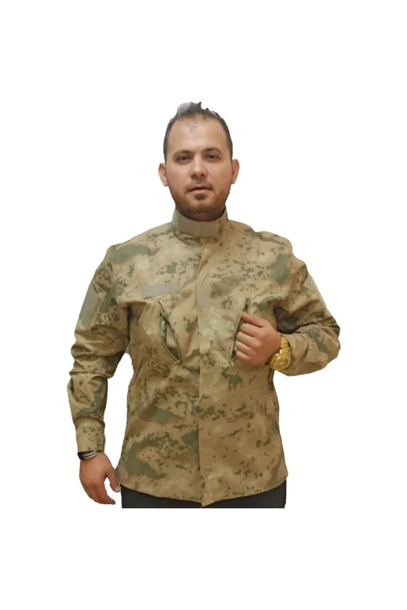 Askeri Malzeme Jandarma Kamuflaj Uzun Kol Kışlık Gömlek