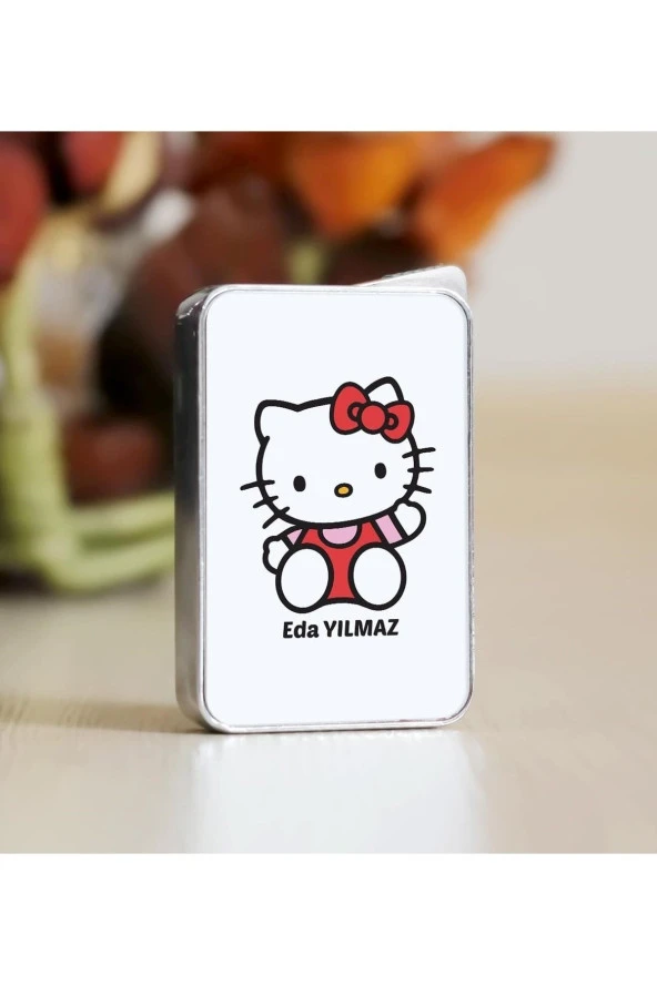 Kişiye Özel Hello Kitty Çakmak Ahşap Kutu Hediyeli( Yazılacak Isim Sipariş Mesajı Ile Bildirilir)