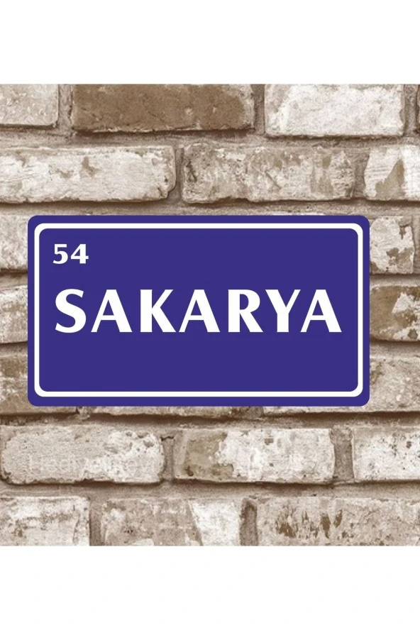Metal Plaka Sakarya 54 Retro Poster (29x15)