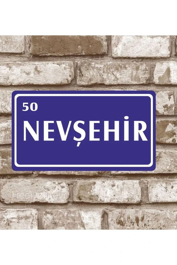 Metal Plaka Nevşehir 50 Retro Poster (29x15)