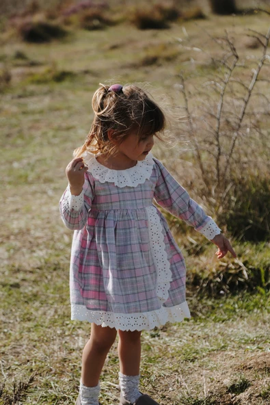 Kız Bebek Kız Çocuk Doğum Günü Parti Düğün Elbise Astarlı Çocuk Giyim Bebek Giyim - 10