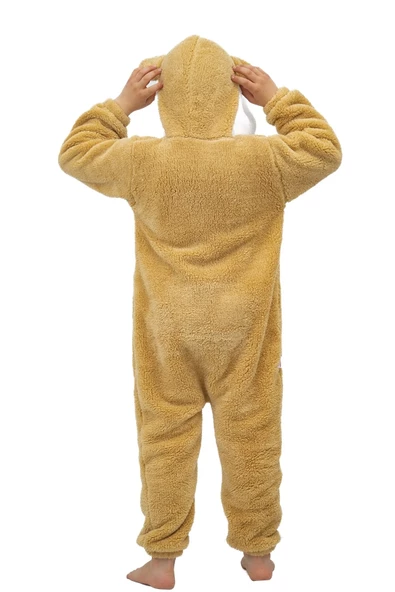 Welsoft Peluş Fermuarlı Kışlık Unisex Kız Erkek Bebek Uyku Tulumu Bebek Tulumu Çocuk Tulumu - 12