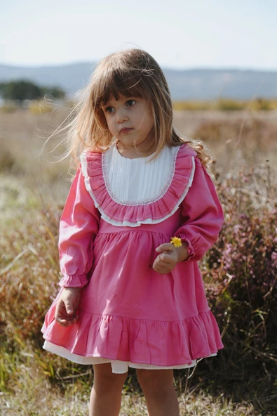 Bebek Kız Çocuk Doğum Günü Parti Düğün Elbise Astarlı Çocuk Giyim Bebek Giyim Kız ELBROBA - 8