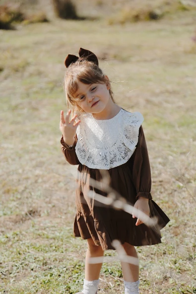 Bebek Kız Çocuk Doğum Günü Parti Düğün Elbise Astarlı Çocuk Giyim Bebek Giyim Kız ELBROBA - 12