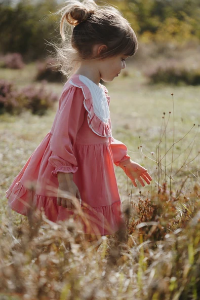 Bebek Kız Çocuk Doğum Günü Parti Düğün Elbise Astarlı Çocuk Giyim Bebek Giyim Kız ELBROBA - 10