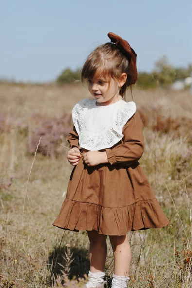 Bebek Kız Çocuk Doğum Günü Parti Düğün Elbise Astarlı Çocuk Giyim Bebek Giyim Kız ELBROBA - 5