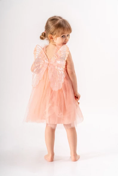 Kız Bebek Kız Çocuk Doğum Günü Parti Düğün Yazlık Elbise Tüllü Tütü Astarlı Bebek Takım Bebek Giyim - 2