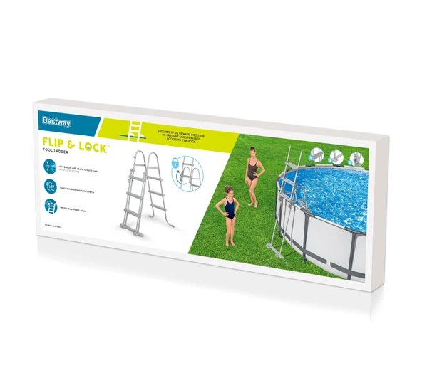 Bestway Güvenlikli Havuz Merdiveni 107 cm 58330 - 2