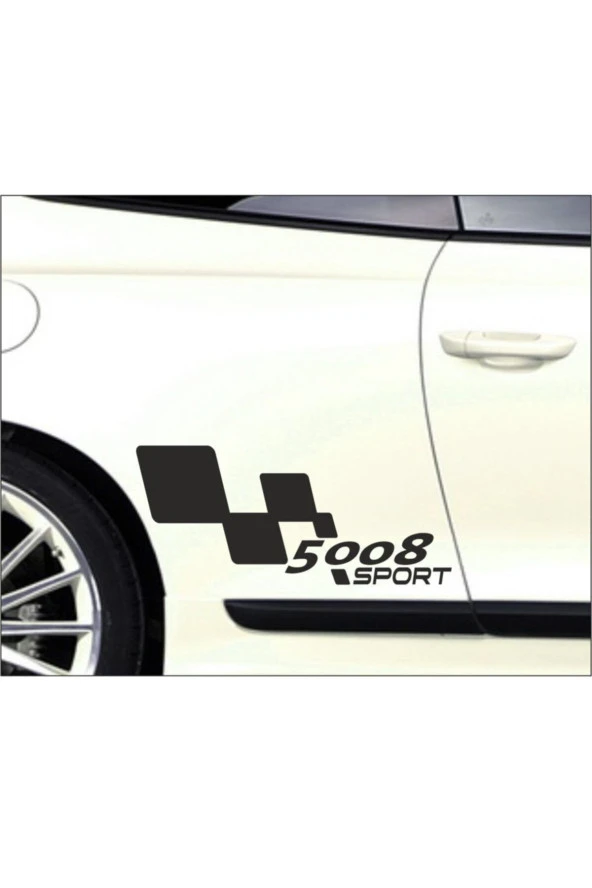Peugeot 5008 Kapı Yanı Sport Yazıları Sağ-sol 2 Adet Siyah