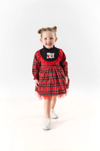 Kız Bebek Kız Çocuk Doğum Günü Parti Düğün Elbise Astarlı Çocuk Giyim Bebek Giyim ELBAYI - 3