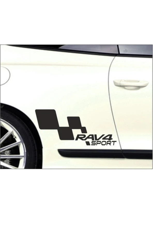 Toyota Rav4 Kapı Yanı Sport Yazıları Sağ-sol 2 Adet Siyah