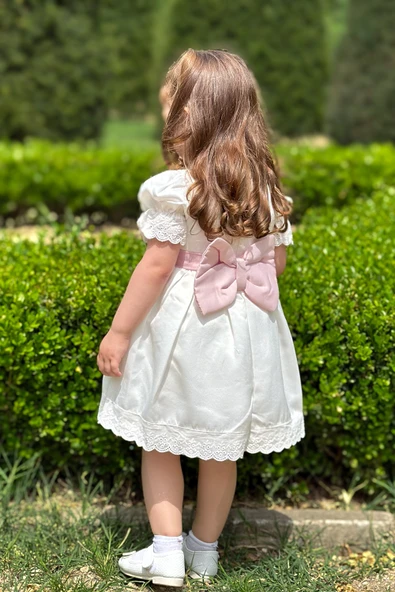 Yazlık Elbise Kısa Kollu Tüllü Tütü Astarlı Kız Çocuk Elbise Bebek Giyim Kız Bebek Elbise ELBYSATEN