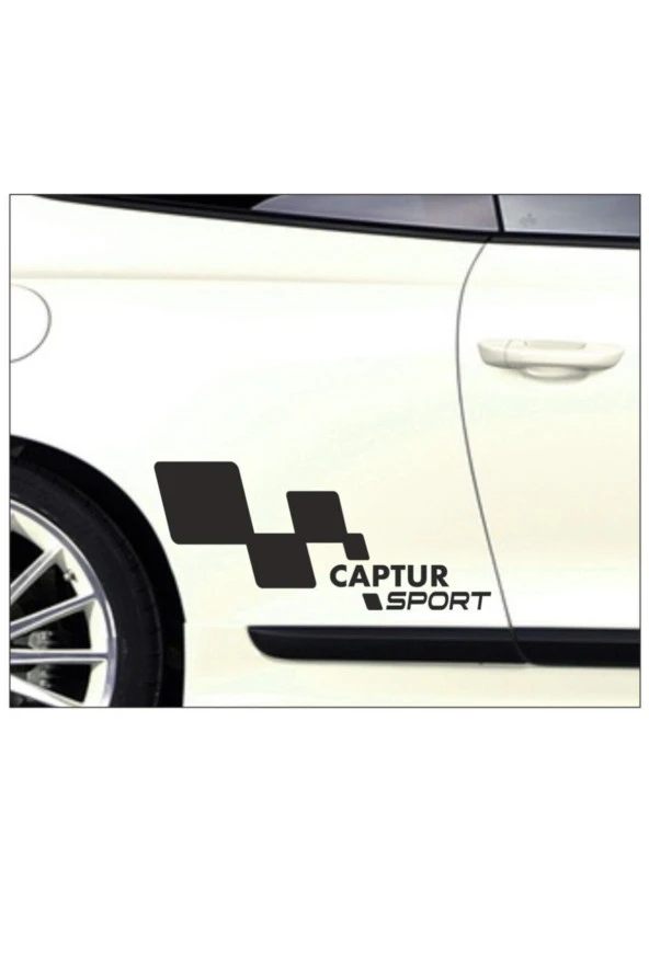 Renault Captur Kapı Yanı Sport Yazıları Sağ-sol 2 Adet Siyah
