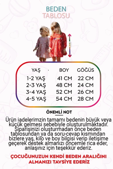 Bebek Kız Çocuk Doğum Günü Parti Düğün Elbise Astarlı Çocuk Giyim Bebek Giyim Kız ELBMUSLIN - 11