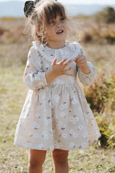 Bebek Kız Çocuk Doğum Günü Parti Düğün Elbise Astarlı Çocuk Giyim Bebek Giyim Kız - 4