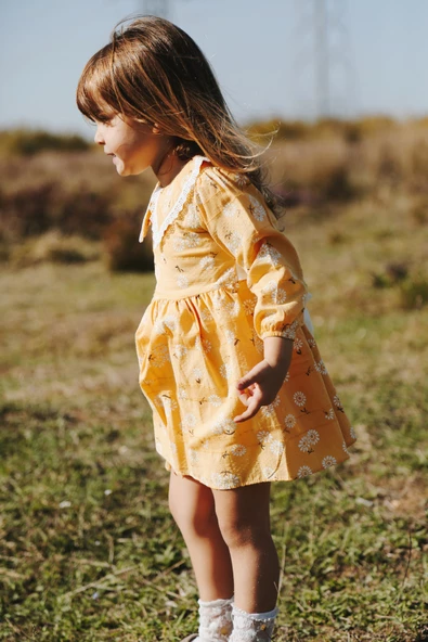 Bebek Kız Çocuk Doğum Günü Parti Düğün Elbise Astarlı Çocuk Giyim Bebek Giyim Kız - 5