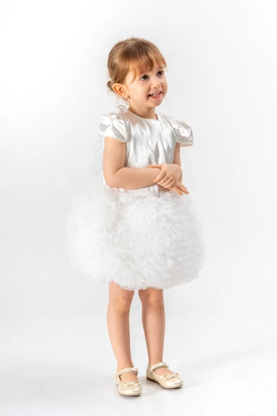 Kız Bebek Kız Çocuk Doğum Günü Parti Düğün Elbise Tüllü Tütü Astarlı Çocuk Giyim Bebek Giyim ELBYKNTTUTUL - 8