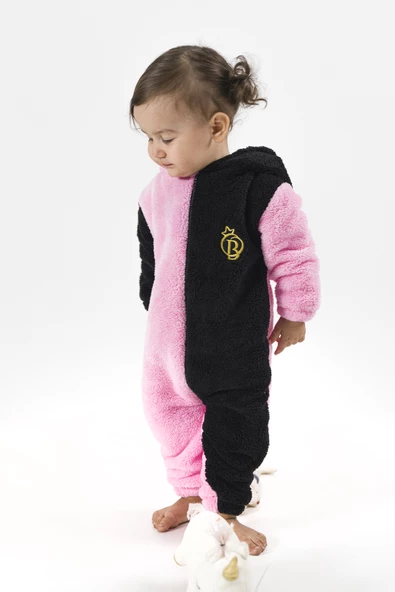Welsoft Peluş Fermuarlı Kışlık Unisex Kız Erkek Bebek Uyku Tulumu Bebek Tulumu Çocuk Tulumu - 3