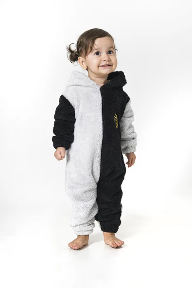 Welsoft Peluş Fermuarlı Kışlık Unisex Kız Erkek Bebek Uyku Tulumu Bebek Tulumu Çocuk Tulumu - 2