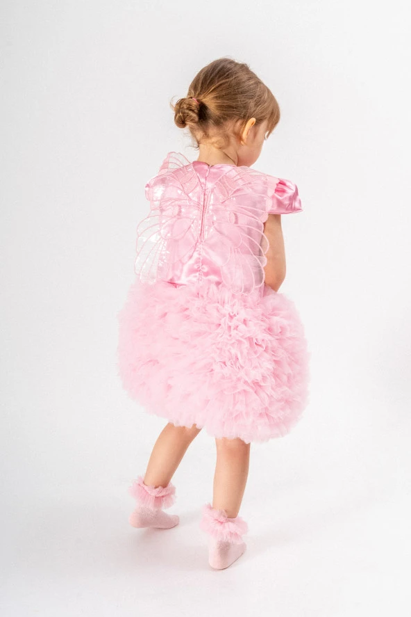 Kız Bebek Kız Çocuk Doğum Günü Parti Düğün Elbise Tüllü Tütü Astarlı Çocuk Giyim Bebek Giyim ELBYKNTTUTUL