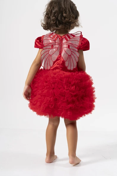 Kız Bebek Kız Çocuk Doğum Günü Parti Düğün Elbise Tüllü Tütü Astarlı Çocuk Giyim Bebek Giyim ELBYKNTTUTUL - 4