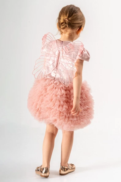 Kız Bebek Kız Çocuk Doğum Günü Parti Düğün Elbise Tüllü Tütü Astarlı Çocuk Giyim Bebek Giyim ELBYKNTTUTUL - 6