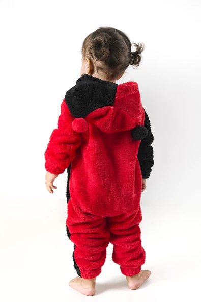 Welsoft Peluş Fermuarlı Kışlık Unisex Kız Erkek Bebek Uyku Tulumu Bebek Tulumu Çocuk Tulumu - 12