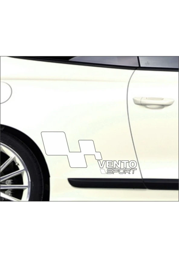 Volkswagen Vento Kapı Yanı Sport Yazıları Sağ-sol 2 Adet Beyaz