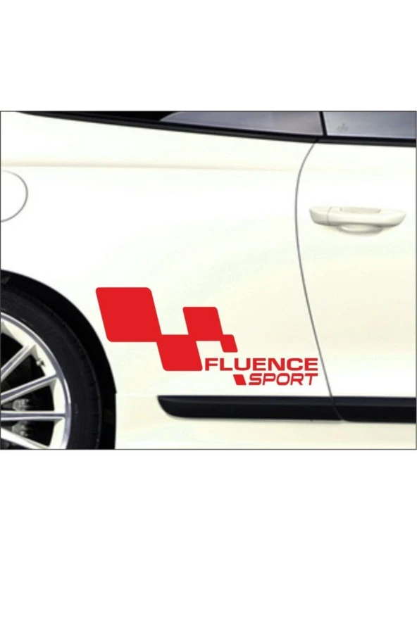 Renault Fluence Kapı Yanı Sport Yazıları Sağ-sol 2 Adet Kırmızı