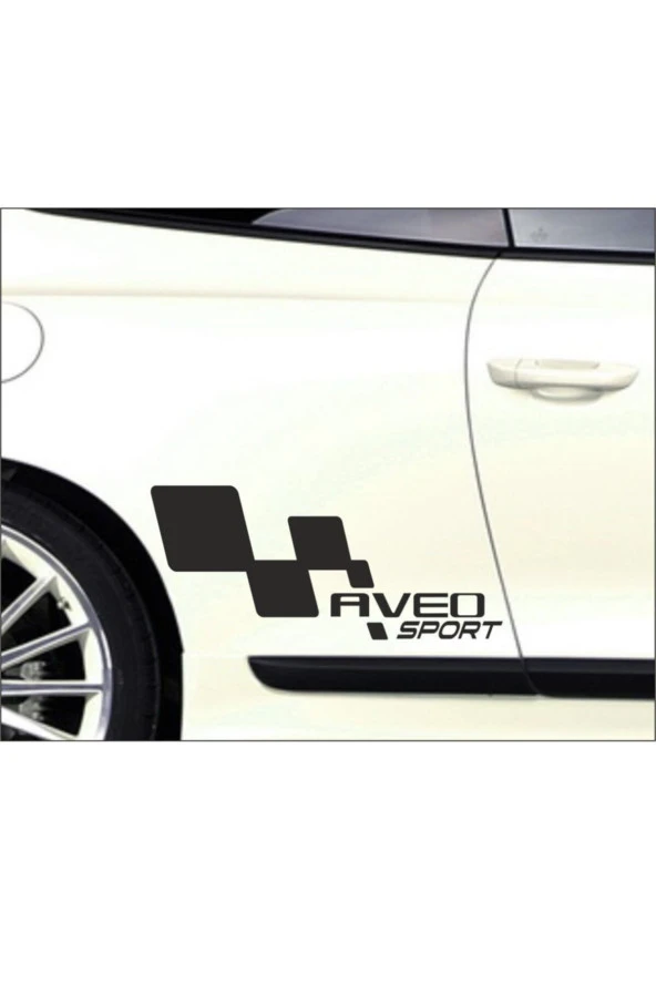 Chevrolet Aveo Kapı Yanı Sport Yazıları Sağ-sol 2 Adet Siyah