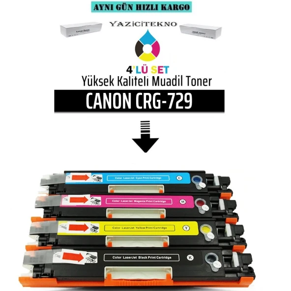 Yazicitekno Canon Crg-729 Muadil Takım Toner /Np/Lbp7010/Lbp7018 ürün görseli