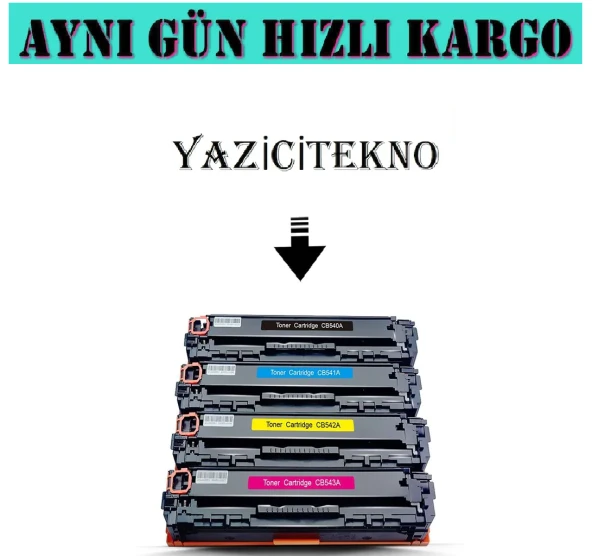 Hp Cb540A/41A/42A/43A Muadil Takım Toner /Np/125A/Cp1510/Cp1215/C