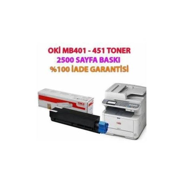 Oki Mb451 Muadil Toner (Çipli Tak Çalıştır) ürün görseli