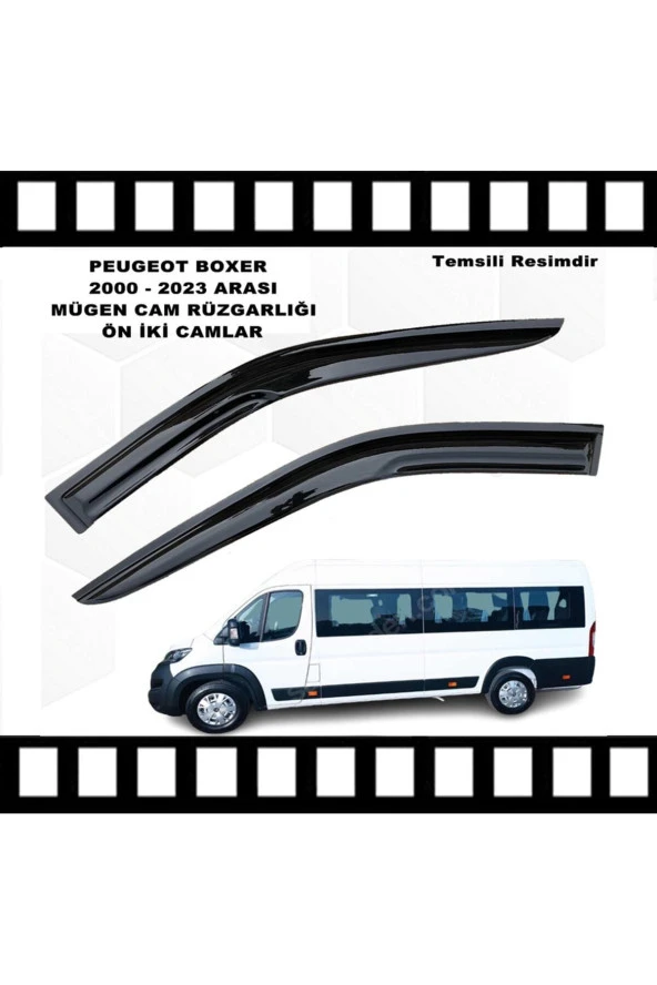 Caraks Peugeot Boxer Mügen Cam Rüzgarlığı 2000 - 2023 Arası Ön Iki Camlar 2 Li Set Cam Rüzgarlığı