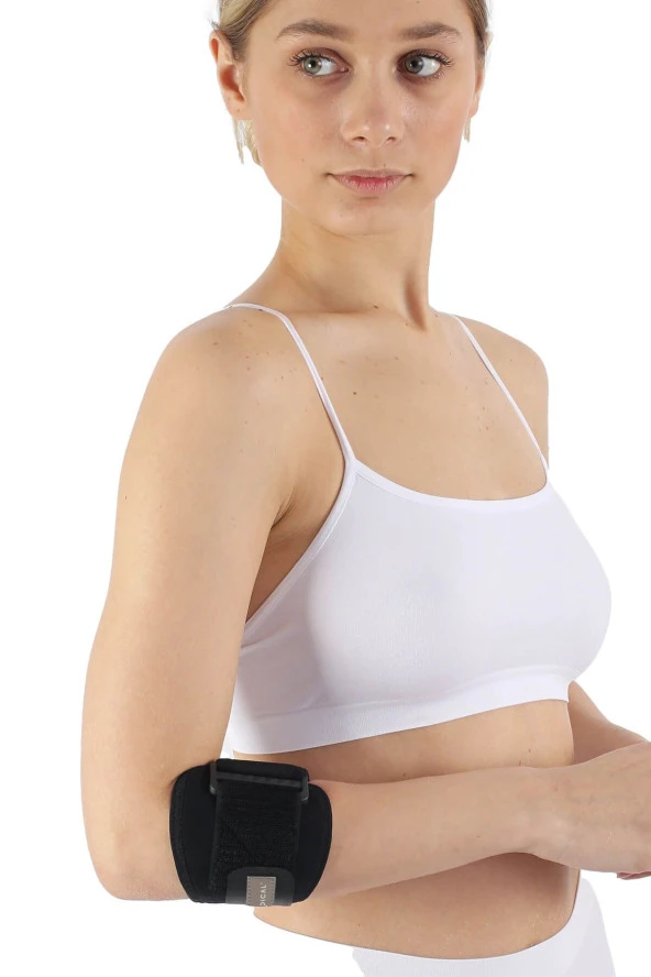 Epikondilit Bandajı Dirseklik Sporcu Fitness Tenisçi Golfçü Dirsekliği Silikon Tendon Destekli